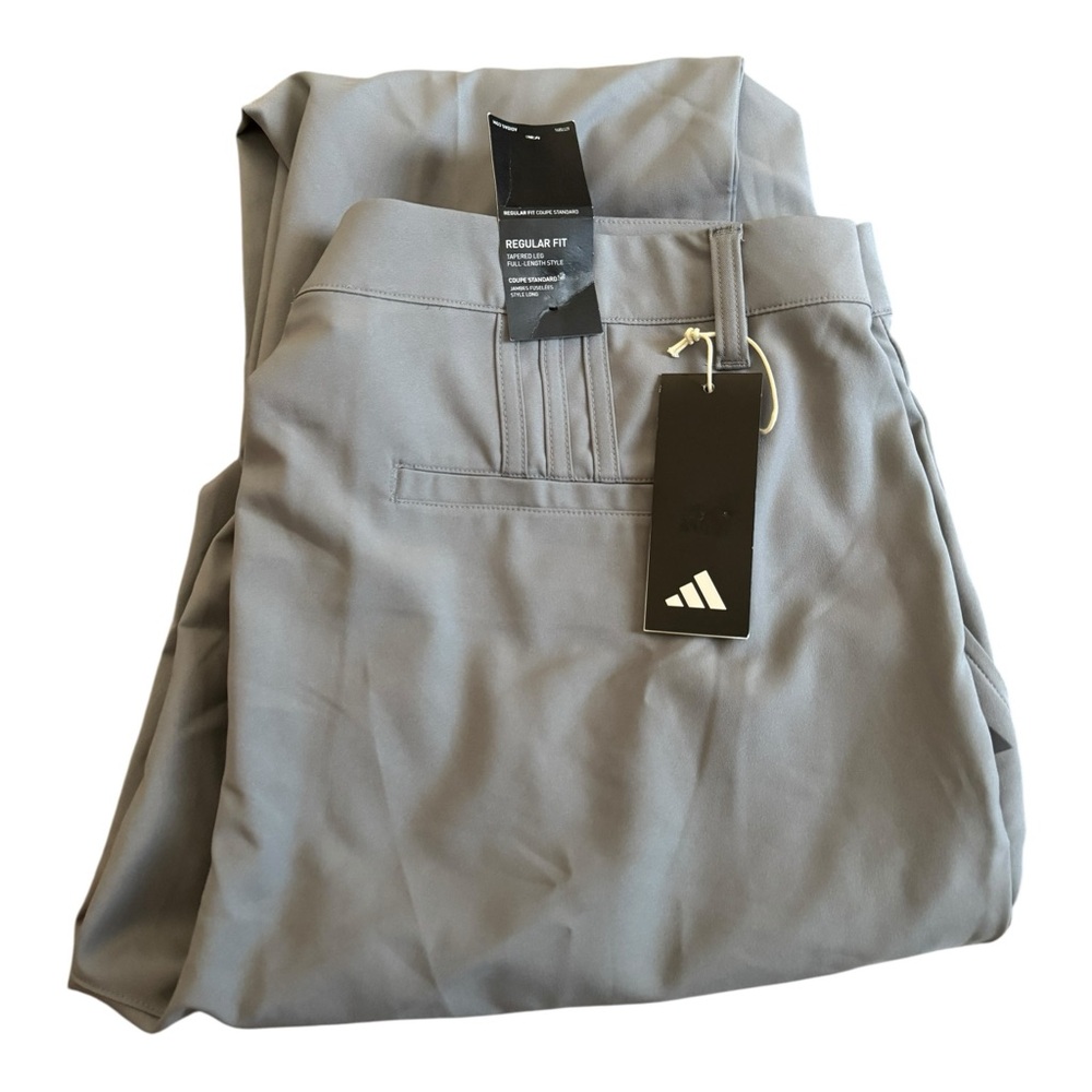 Adidas Men’s Golf Tapered Pants – Regular Fit – Size‎ 38x30 – Gray
